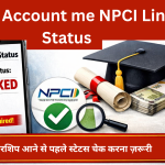 Bank Account me NPCI Link Status