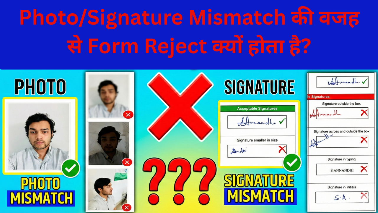 Photo/Signature Mismatch, Signature Mismatch, Photo Mismatch