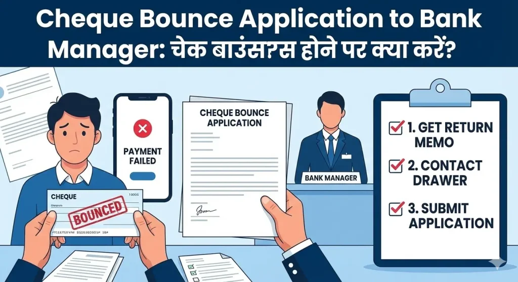 Cheque Bounce Application to Bank Manager