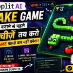 Replit AI se Html snake game banao